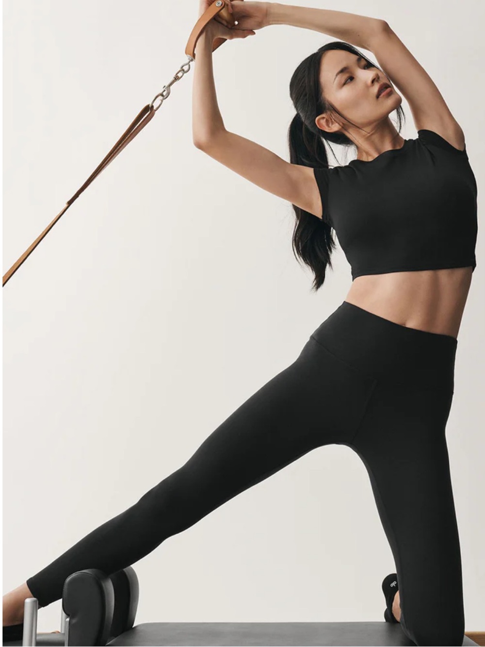 ALO Yoga Black 7/8 High-Waist Airbrush Legging